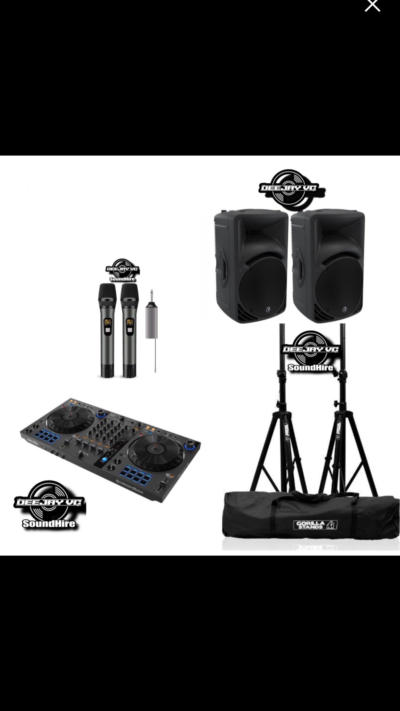 VC’s DEAL‼️ - DDJ FLX6 + 2x Mackie SRM 450 v3 + 2x Gorilla Tripod Stands + 2x