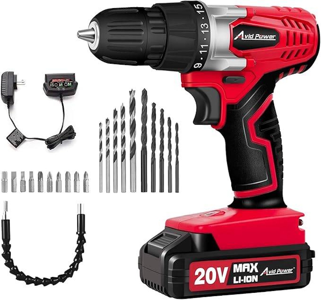 AVID POWER 20V MAX Lithium lon Cordless Drill Se